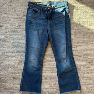 J. Crew Dark Blue Bootcut Jeans